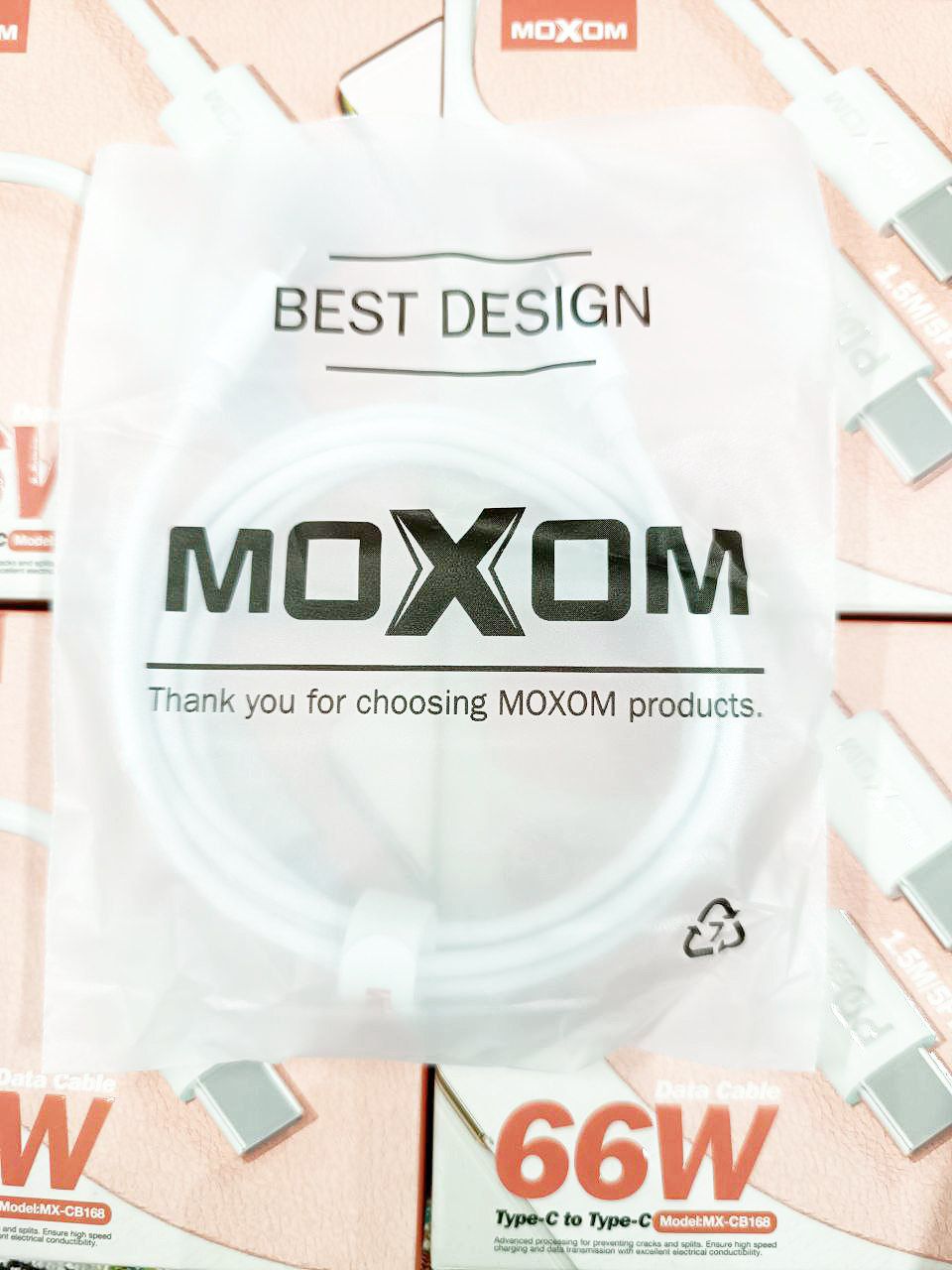 کابل سوپر فست ماکسموم 🎗کابل شارژ اورجینال ماکسوم MOXOM مدل CB167 آیفون PD